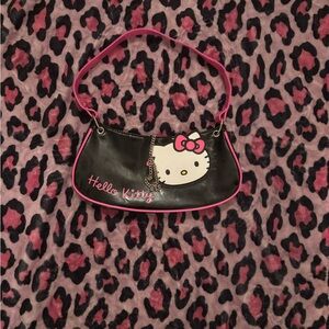 Hello Kitty Black and Pink Shoulder Bag